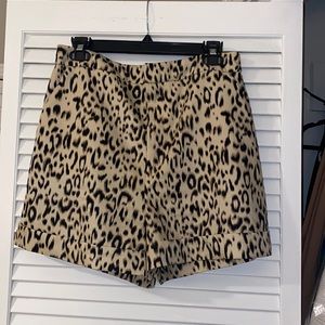 Endless Rose cheetah print high waisted shorts